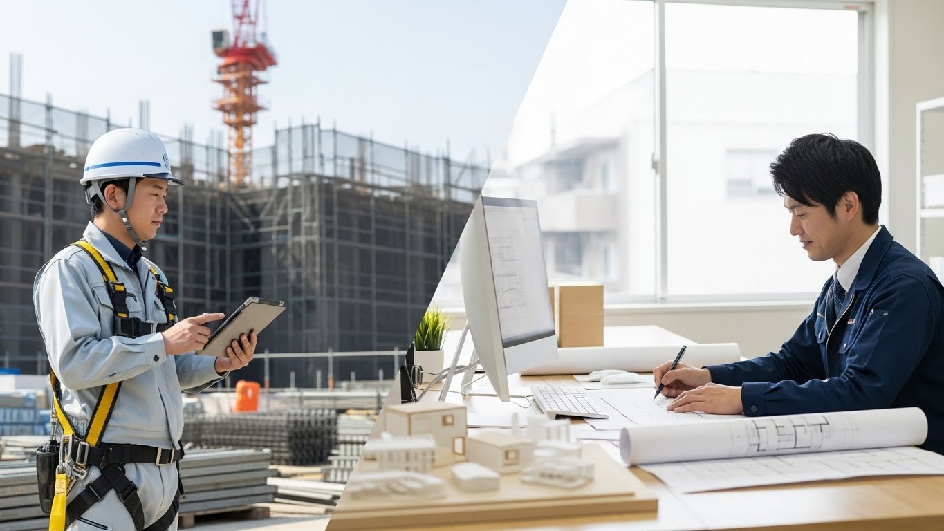 施工管理職から設計職へのキャリアチェンジ〜現場を知るからこそ描ける図面〜